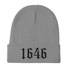 Load image into Gallery viewer, 1646 Westminster Confession of Faith Date Embroidered Beanie