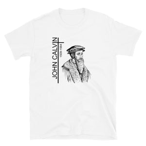 John Calvin Portrait Short-Sleeve Unisex T-Shirt